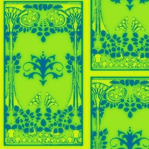 Art Nouveau42-blue/green