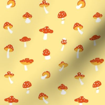 Mushroom toadstool yellow