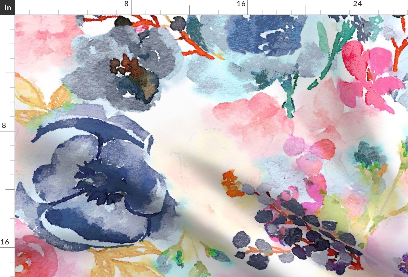 Spring Dreams Watercolor Floral (Extra Large Scale)