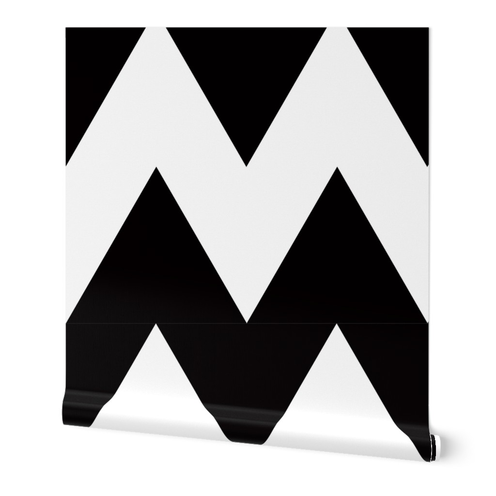 chevron black and whiet X large