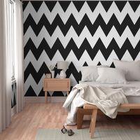 chevron black and whiet X large