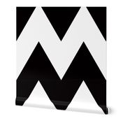 chevron black and whiet X large