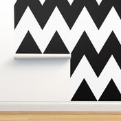 chevron black and whiet X large