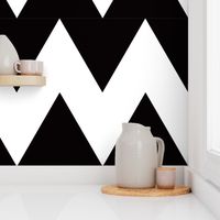 chevron black and whiet X large
