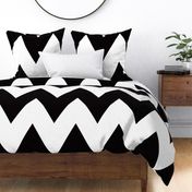 chevron black and whiet X large