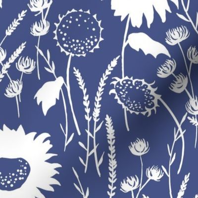 wildflowers - navy