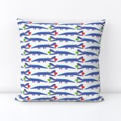 alligator love blue - large