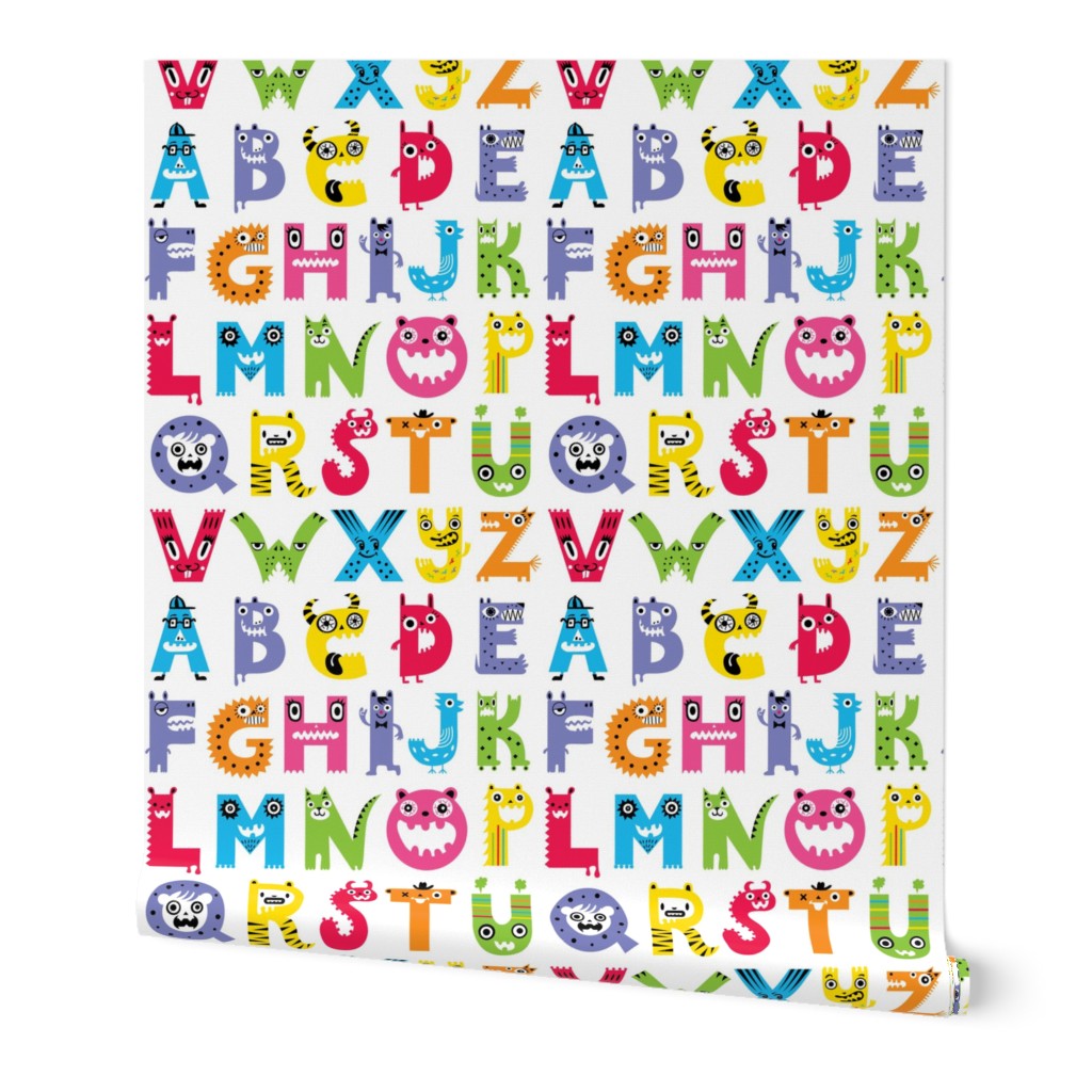 alphabet monster pattern