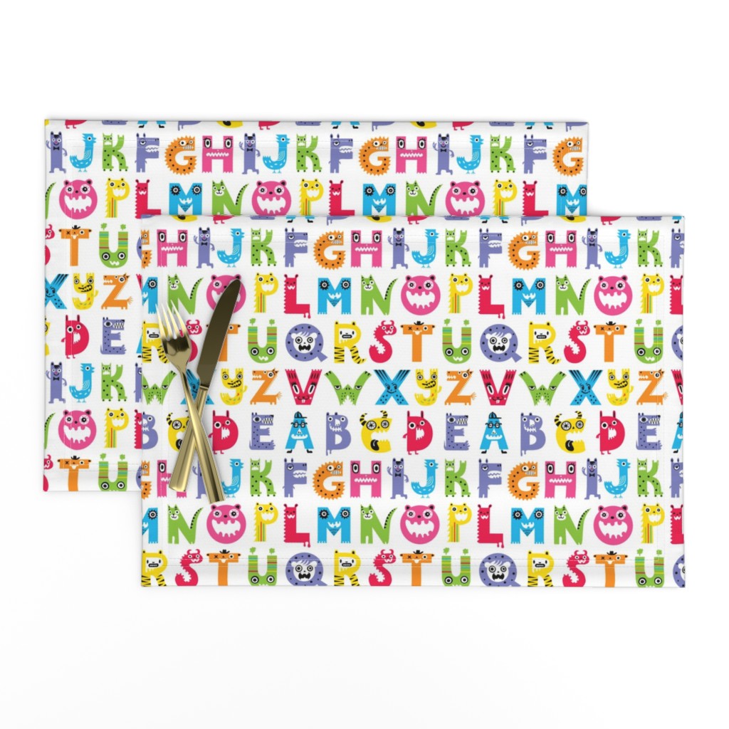 alphabet monster pattern