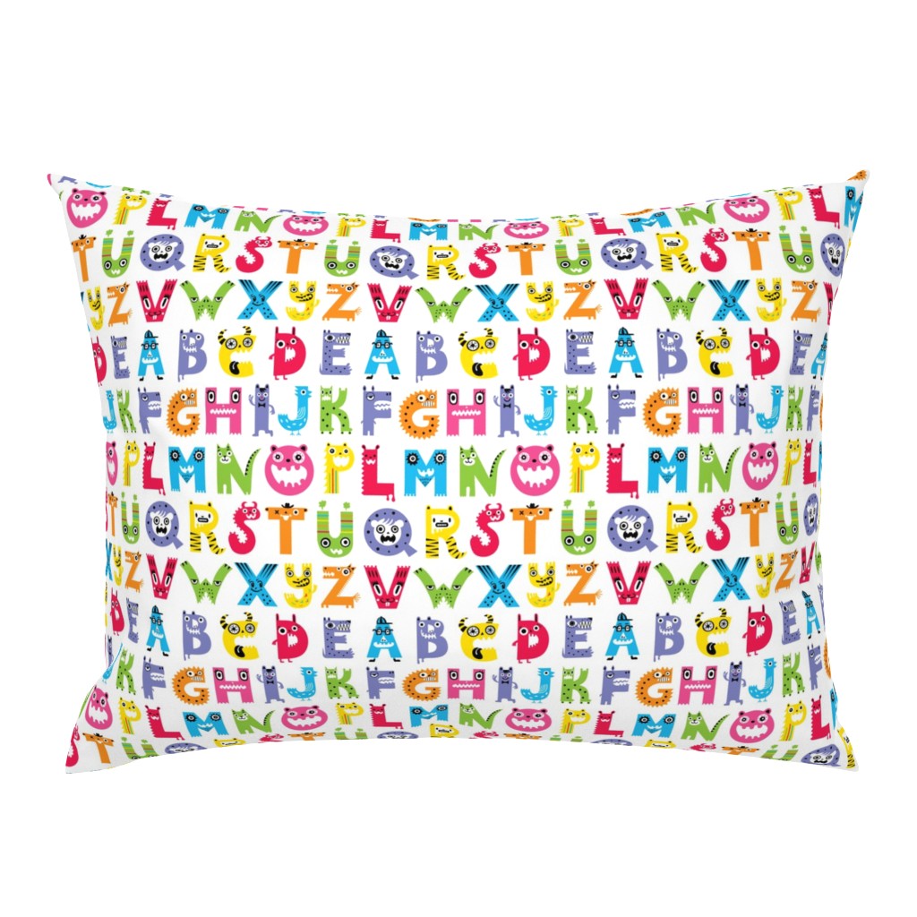 alphabet monster pattern