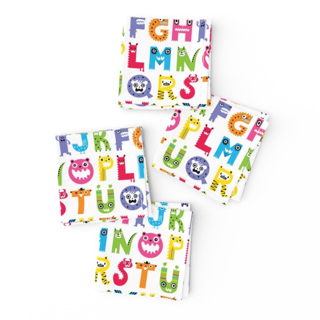 alphabet monster pattern