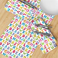 alphabet monster pattern