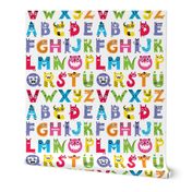 alphabet monster pattern