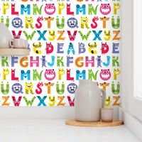 alphabet monster pattern