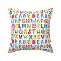 alphabet monster pattern