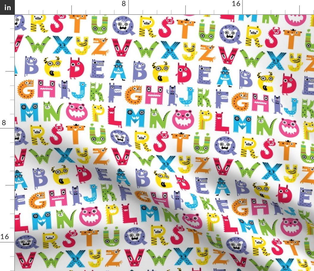 alphabet monster pattern