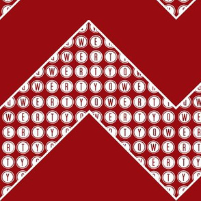 QWERTY Chevron red