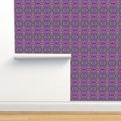 Easter Egg Hunt (a purple and green coloring book style abstract)