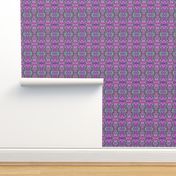 Easter Egg Hunt (a purple and green coloring book style abstract)