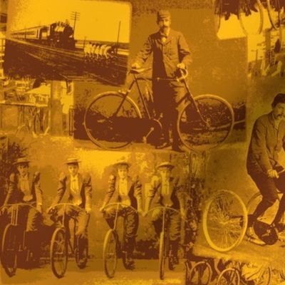 Victorian Bicycling: Medium Gold