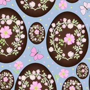 Sweet Eglantine on Chocolate Easter Eggs - Large Scale