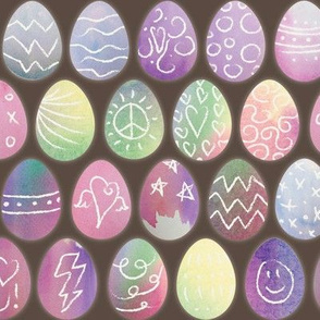 Watercolored Easter Eggs