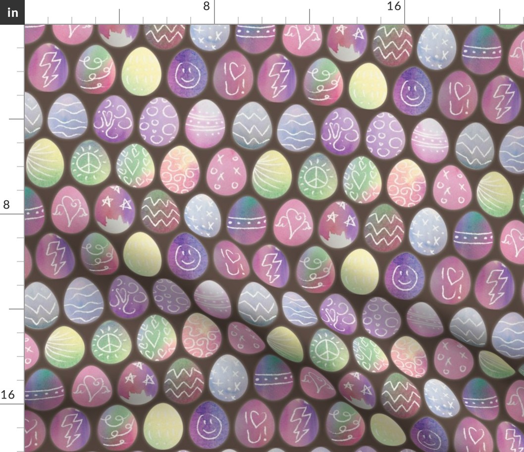 Watercolored Easter Eggs