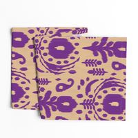 floral ikat - purple