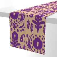 floral ikat - purple