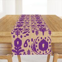 floral ikat - purple