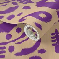 floral ikat - purple