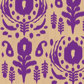 floral ikat - purple