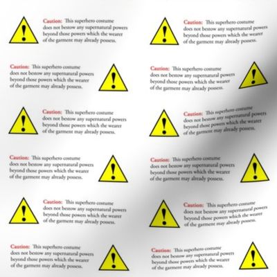 superhero warning labels