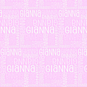 Personalised Name Fabric - Purple/Pink 3