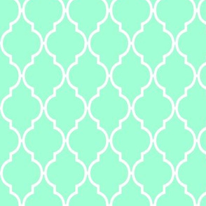 Mint Quatrefoil