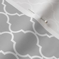 Grey Quatrefoil