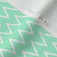 Small Light Mint Chevron