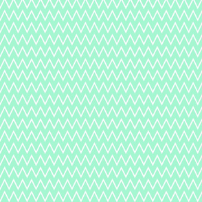 Small Light Mint Chevron