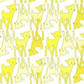 Two Way Lemon Zest Yellow Deer