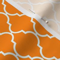 Orange Quatrefoil