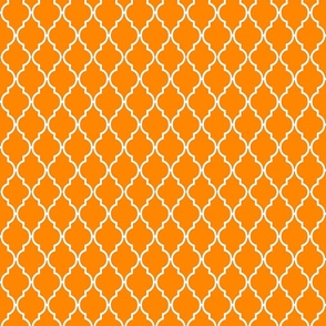 Orange Quatrefoil