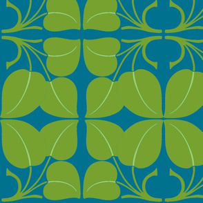 Art Nouveau13-blue/green