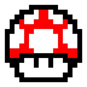 8-bit Red Mushroom Decal