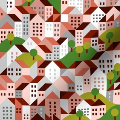 town pattern, residential