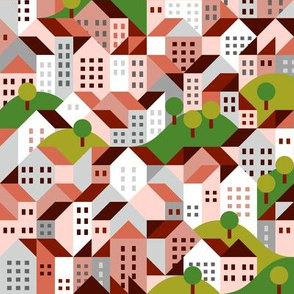 town pattern, residential