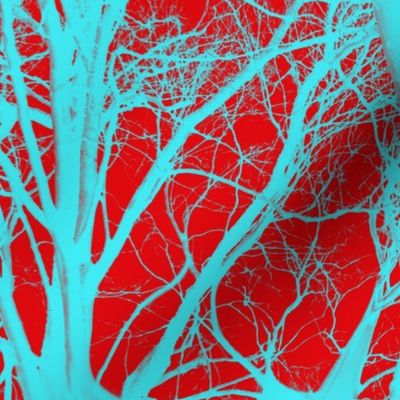 The Tree Lace ~ Red & Cyan