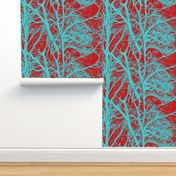 The Tree Lace ~ Red & Cyan