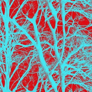 The Tree Lace ~ Red & Cyan