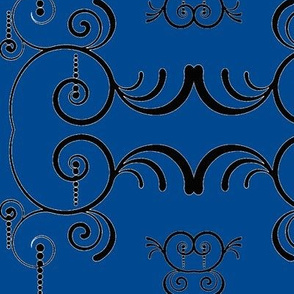 Swirls1-blue/black