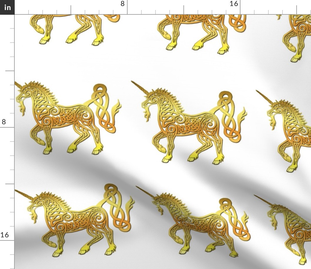 celtic unicorn 4 gloss gold